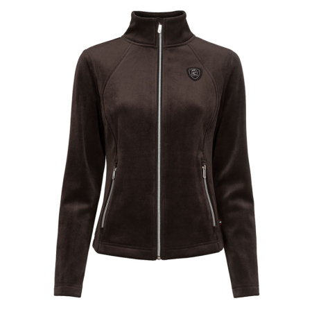 Cavaldetta Damen Stehkragenjacke Kunstlederoptik