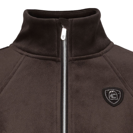 Cavaldetta Damen Stehkragenjacke Kunstlederoptik