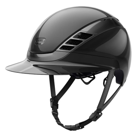 Preview: ABUS Reithelm AirLuxe CHROME Long Vizor Shiny