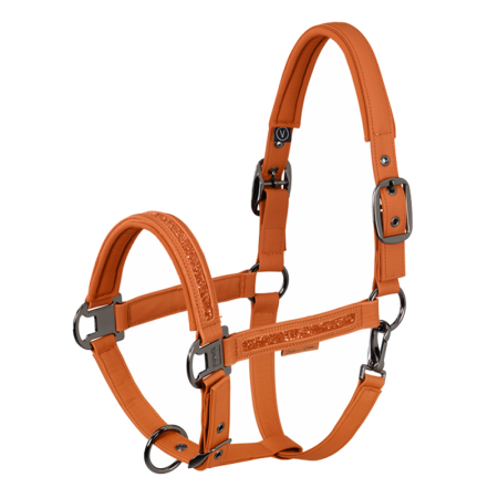 Preview: Eskadron Platinum Edition Halfter Faux Leather Jewel Double Pin