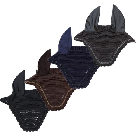 Preview: Kentucky Horsewear FLIEGENHAUBE WELLINGTON STONE and PEARL