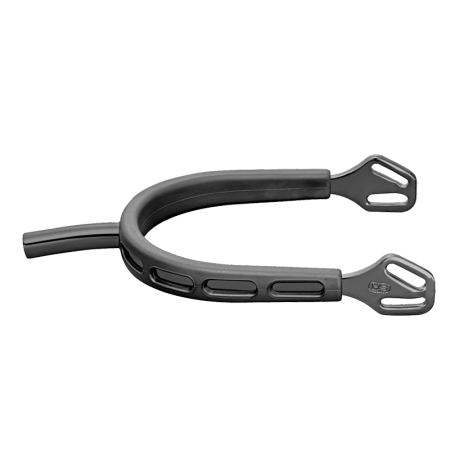 Preview: Sprenger Ultra fit EXTRA GRIP Sporen "Black Series" - Edelstahl rostfrei anthrazit, 35 mm flach