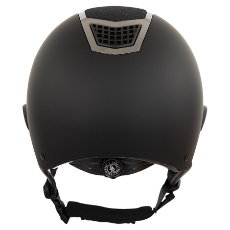 Preview: BR Riding Helmet Lambda Plus Glitter - Big Visor - Schwarz/Gunmeta