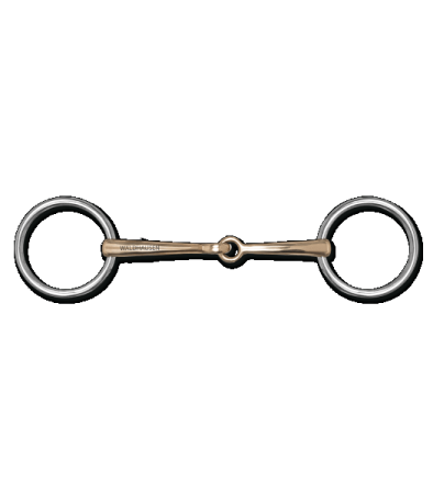 Cyprium Silver Unterlegtrense einfach gebrochen, massiv