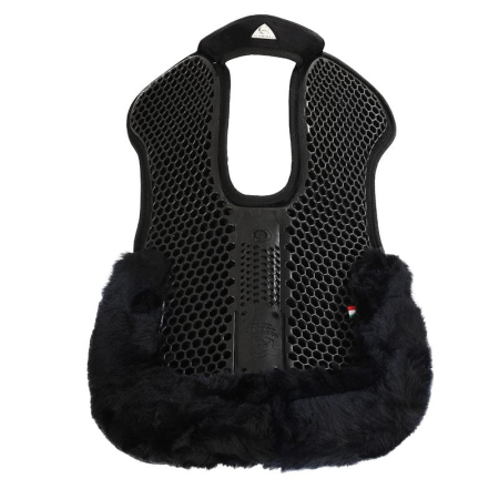 Acavallo Hexa Free (widerristfreies) Softgelpad Wabenstruktur Mikrovlies und Fell