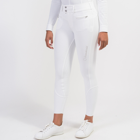 Preview: Samshield Damen Reithose Clara WHITE H/W 23