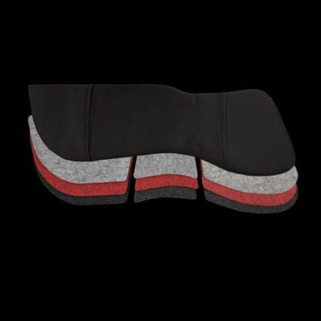 Preview: Winderen Sattelpad fürs Dressurreiten Correction Slim 10mm