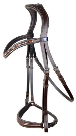 Preview: Horse Star Trense Dublin Braun - Reithalfter hannoveranisch