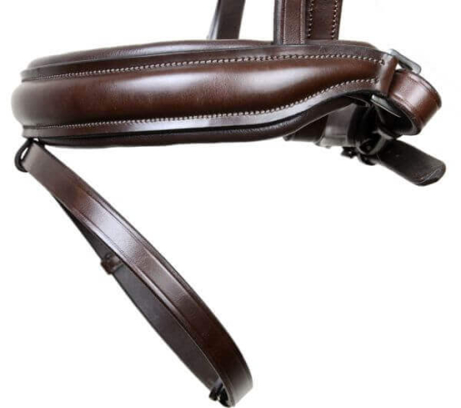 Preview: Horse Star Trense Dublin Braun - Nasenriemen mit Gebissringausschnitt