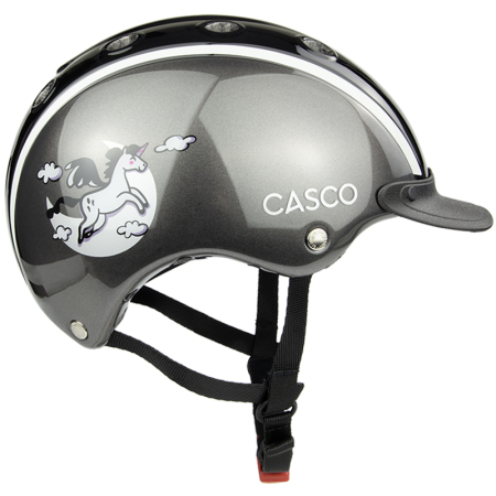 Casco Kinder-Reithelm Nori 2.0 - moonbeam - anthracite