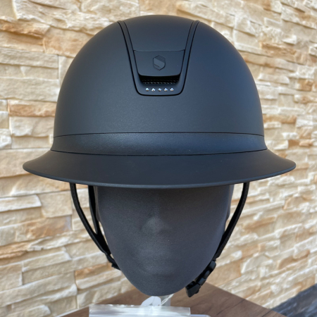Preview: Samshield Reithelm Miss Shield 2.0 Shadowmatt Black - inkl. Inlay - Trim Matt Black inklusive 5 Crystal Swarovski Black