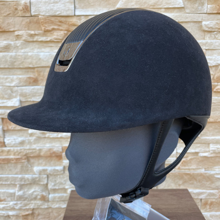 Preview: Samshield Reithelm Premium Shield 2.0 Black - inkl. Inlay - Top Leather Black