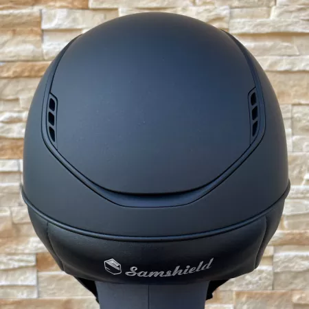 Samshield Reithelm Miss Shield 2.0 Shadowmatt Black - inkl. Inlay, Trim Matt Black + 300 Swarovski Crystal Black