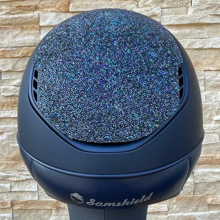 Samshield Reithelm Miss Shield 2.0 Shadowmatt Blue - inkl. Inlay - Top & Frontalband Ultra Fine Rock Night Shade