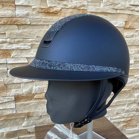 Samshield Reithelm Miss Shield 2.0 Shadowmatt Blue - inkl. Inlay - Top & Frontalband Ultra Fine Rock Night Shade