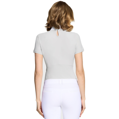 Preview: Samshield Damen Kurzarm Turniershirt Aloise F/S 2026 - Light Grey