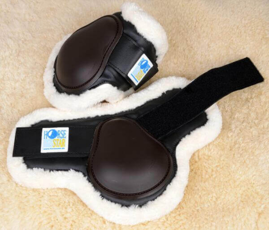 Preview: Horse Star Streichkappe FauxFur mit Klett