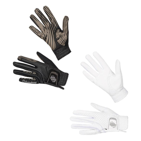 Preview: Reithandschuh V-Skin Crystal Steine hell