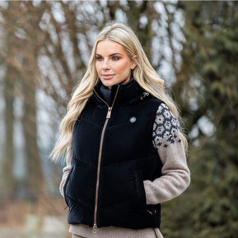 Cavalleva Damen Steppweste Black