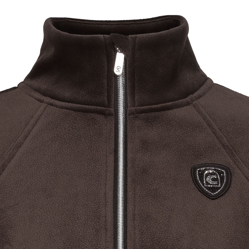 Cavaldetta Damen Stehkragenjacke Kunstlederoptik