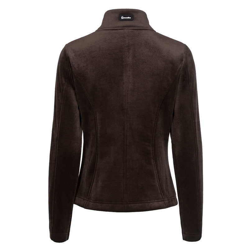 Cavaldetta Damen Stehkragenjacke Kunstlederoptik