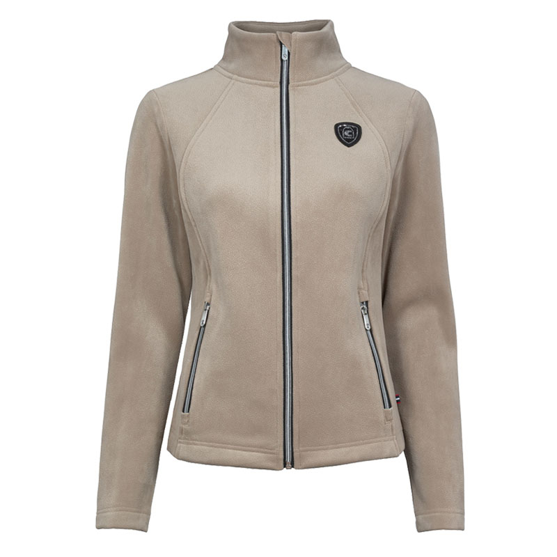 Cavaldetta Damen Stehkragenjacke Kunstlederoptik