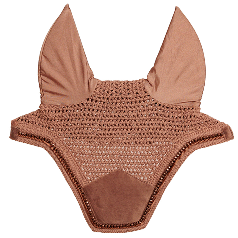 Kentucky Horsewear FLIEGENHAUBE WELLINGTON VELVET PEARLS