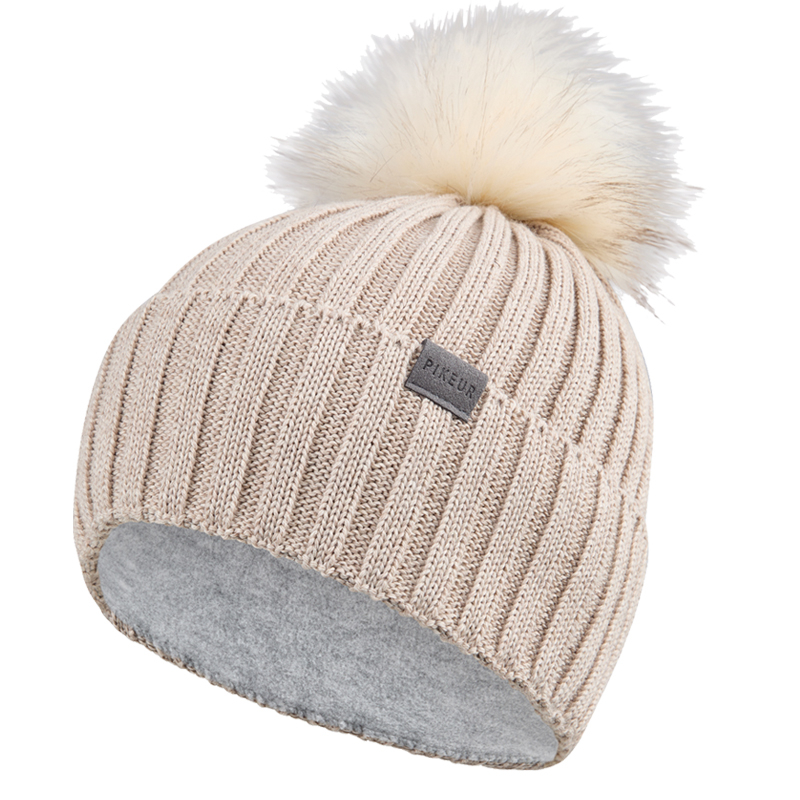 PIKEUR BEANIE POMPOM 8852 Sports Pale Grey