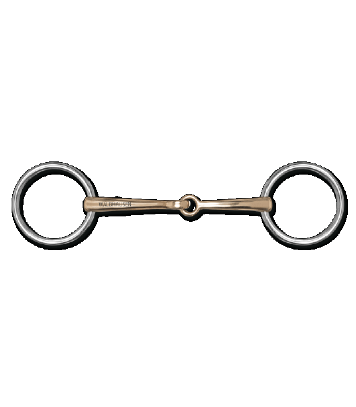 Cyprium Silver Unterlegtrense einfach gebrochen, massiv