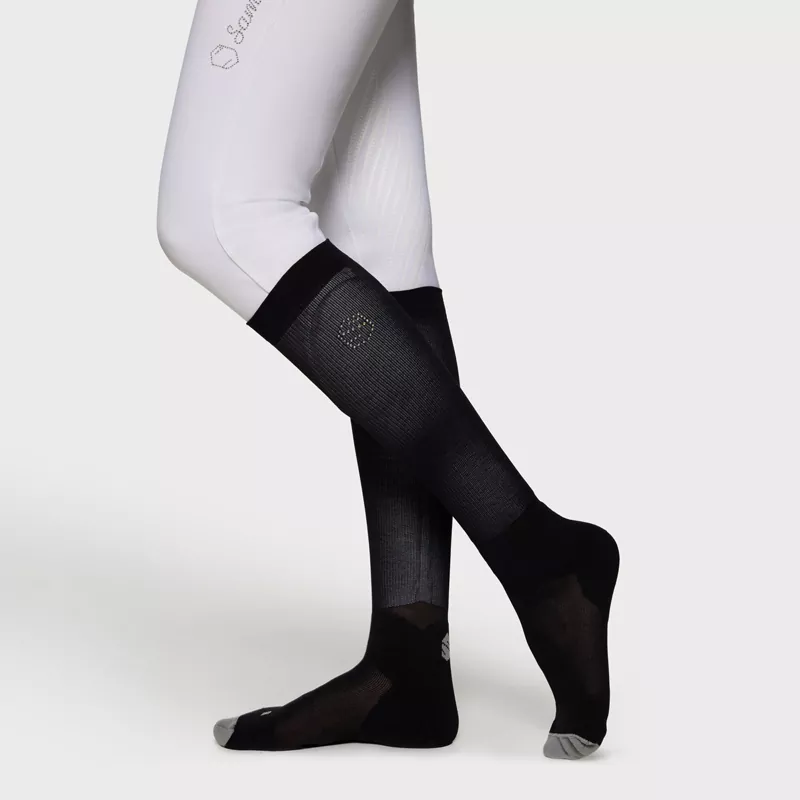 Samshield Damen-Reitsocken Balzane Soft Air F/S 2025 - Black Holo