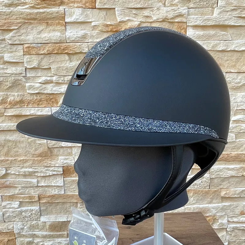 Samshield Reithelm Miss Shield 2.0 Shadowmatt Black - inkl. Inlay - Top & Frontalband Ultra Fine Rock Black