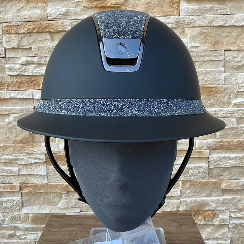 Samshield Reithelm Miss Shield 2.0 Shadowmatt Black - inkl. Inlay - Top & Frontalband Ultra Fine Rock Black